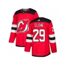 Adidas New Jersey Devils #29 Ryane Clowe Red Home Authentic Stitched NHL Jersey