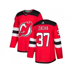 Adidas New Jersey Devils #37 Pavel Zacha Red Home Authentic Stitched NHL Jersey