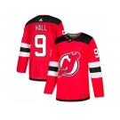 Adidas New Jersey Devils #9 Taylor Hall Red Home Authentic Stitched NHL Jersey