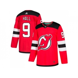 Adidas New Jersey Devils #9 Taylor Hall Red Home Authentic Stitched NHL Jersey
