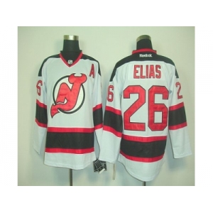 Devils #26 Patrik Elias White Road Stitched NHL Jersey