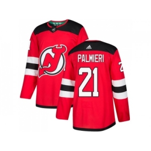 Men Adidas New Jersey Devils #21 Kyle Palmieri Red Home Authentic Stitched NHL Jersey