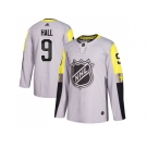 Men Adidas New Jersey Devils #9 Taylor Hall Gray 2018 All-Star Metro Division Authentic Stitched NHL Jersey