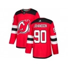 Men Adidas New Jersey Devils #90 Marcus Johansson Red Home Authentic Stitched NHL Jersey