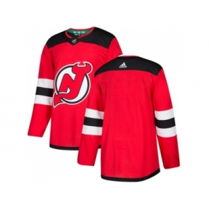 Men Adidas New Jersey Devils Blank Red Authentic Stitched NHL Jersey