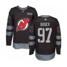 Men's Devils #97 Nikita Gusev Black 1917-2017 100th Anniversary Stitched Hockey Jersey