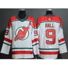 Men's New Jersey Devils #9 Taylor Hall White Alternate Breakaway Hockey Jersey