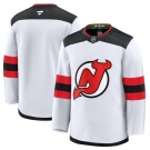 Men's New Jersey Devils Blank White 2024-25 Away Stitched Hockey Jersey