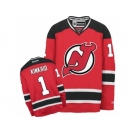 Men's Reebok New Jersey Devils #1 Keith Kinkaid Authentic Red Home NHL Jersey