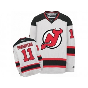 Men's Reebok New Jersey Devils #11 P. A. Parenteau Authentic White Away NHL Jersey