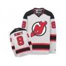 Men's Reebok New Jersey Devils #8 Beau Bennett Authentic White Away NHL Jersey