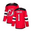 New Jersey Devils #1 Keith Kinkaid Authentic Red Home Hockey Jersey