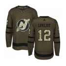 New Jersey Devils #12 Ben Lovejoy Authentic Green Salute to Service Hockey Jersey