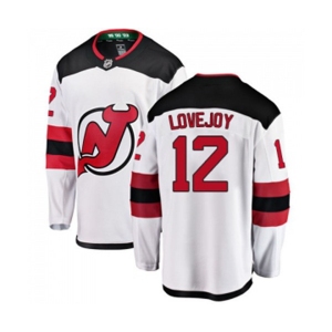 New Jersey Devils #12 Ben Lovejoy Fanatics Branded White Away Breakaway Hockey Jersey