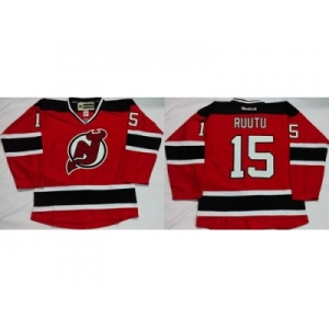 New Jersey Devils #15 Tuomo Ruutu Red Home Stitched NHL Jersey