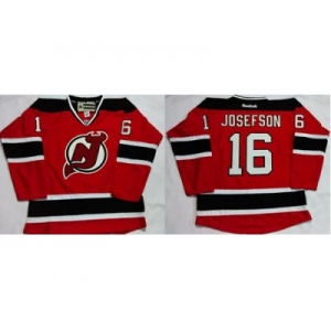 New Jersey Devils #16 Jacob Josefson Red Home Stitched NHL Jersey
