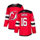 New Jersey Devils #16 Steve Santini Authentic Red Home Hockey Jersey