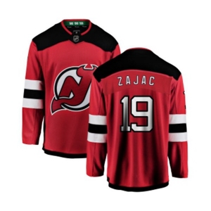 New Jersey Devils #19 Travis Zajac Fanatics Branded Red Home Breakaway Hockey Jersey