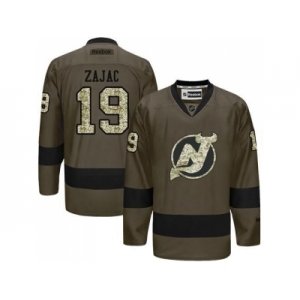 New Jersey Devils #19 Travis Zajac Green Salute to Service Stitched NHL Jersey