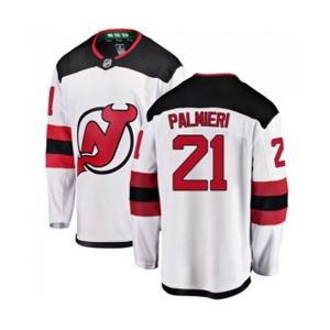 New Jersey Devils #21 Kyle Palmieri Fanatics Branded White Away Breakaway Hockey Jersey