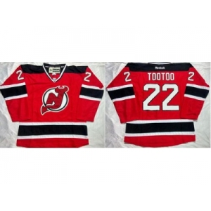New Jersey Devils #22 Jordin Tootoo Red Home Stitched NHL Jersey