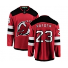 New Jersey Devils #23 Stefan Noesen Fanatics Branded Red Home Breakaway Hockey Jersey