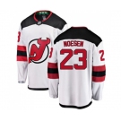 New Jersey Devils #23 Stefan Noesen Fanatics Branded White Away Breakaway Hockey Jersey