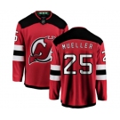 New Jersey Devils #25 Mirco Mueller Fanatics Branded Red Home Breakaway Hockey Jersey