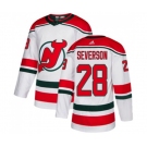 New Jersey Devils #28 Damon Severson Premier White Alternate Hockey Jersey