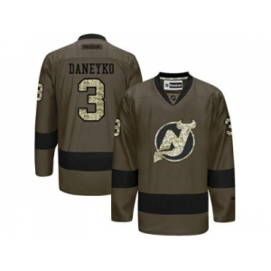New Jersey Devils #3 Ken Daneyko Green Salute to Service Stitched NHL Jersey