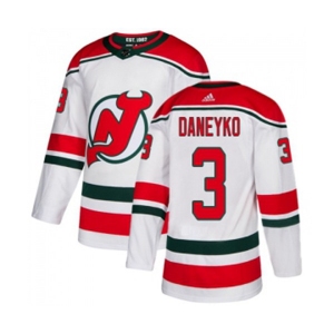 New Jersey Devils #3 Ken Daneyko Premier White Alternate Hockey Jersey