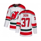 New Jersey Devils #37 Pavel Zacha Authentic White Alternate Hockey Jersey