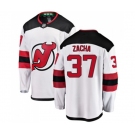 New Jersey Devils #37 Pavel Zacha Fanatics Branded White Away Breakaway Hockey Jersey