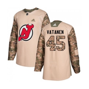 New Jersey Devils #45 Sami Vatanen Authentic Camo Veterans Day Practice Hockey Jersey