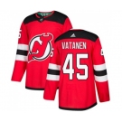 New Jersey Devils #45 Sami Vatanen Authentic Red Home Hockey Jersey