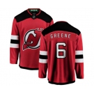 New Jersey Devils #6 Andy Greene Fanatics Branded Red Home Breakaway Hockey Jersey