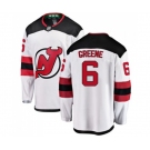 New Jersey Devils #6 Andy Greene Fanatics Branded White Away Breakaway Hockey Jersey