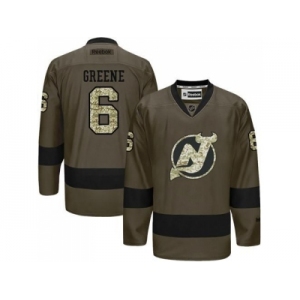 New Jersey Devils #6 Andy Greene Green Salute to Service Stitched NHL Jersey