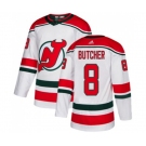 New Jersey Devils #8 Will Butcher Authentic White Alternate Hockey Jersey