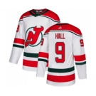 New Jersey Devils #9 Taylor Hall Authentic White Alternate Hockey Jersey