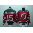 nhl devils langenbrunner #15 red green