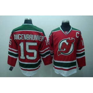 nhl devils langenbrunner #15 red green