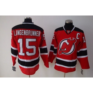 nhl devils langenbrunner #15 red