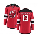 Women New Jersey Devils #13 Nico Hischier Fanatics Branded Red Home Breakaway Hockey Jersey