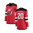 Women New Jersey Devils #20 Blake Coleman Fanatics Branded Red Home Breakaway Hockey Jersey