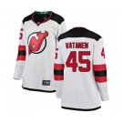 Women New Jersey Devils #45 Sami Vatanen Fanatics Branded White Away Breakaway Hockey Jersey