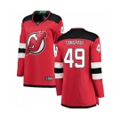 Women New Jersey Devils #49 Eric Tangradi Fanatics Branded Red Home Breakaway Hockey Jersey