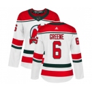 Women New Jersey Devils #6 Andy Greene Authentic White Alternate Hockey Jersey