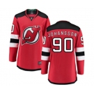 Women New Jersey Devils #90 Marcus Johansson Fanatics Branded Red Home Breakaway Hockey Jersey