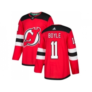 Youth Adidas New Jersey Devils #11 Brian Boyle Red Home Authentic Stitched NHL Jersey